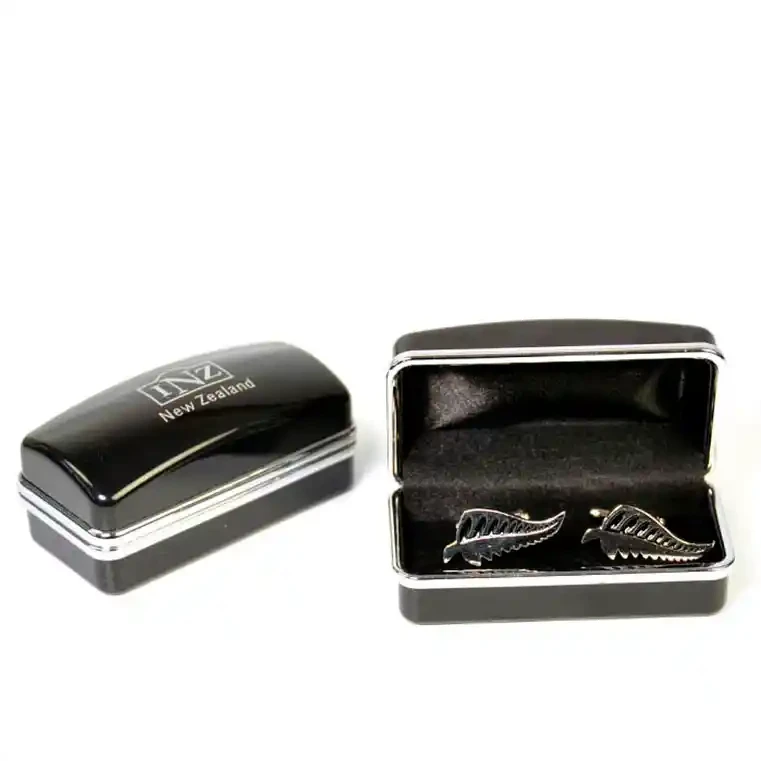 Silver fern cufflinks