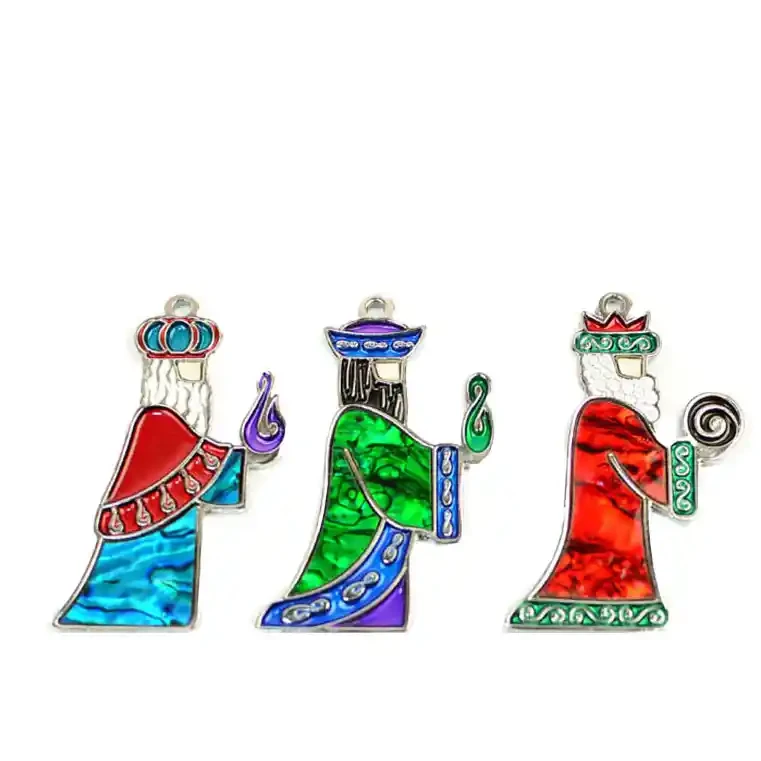 Set of Three Kings, Paua Xmas decorations