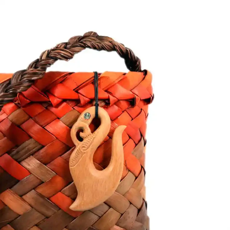 Manaia fishhook wood carvings