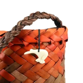 Kiwi bone carving pendant