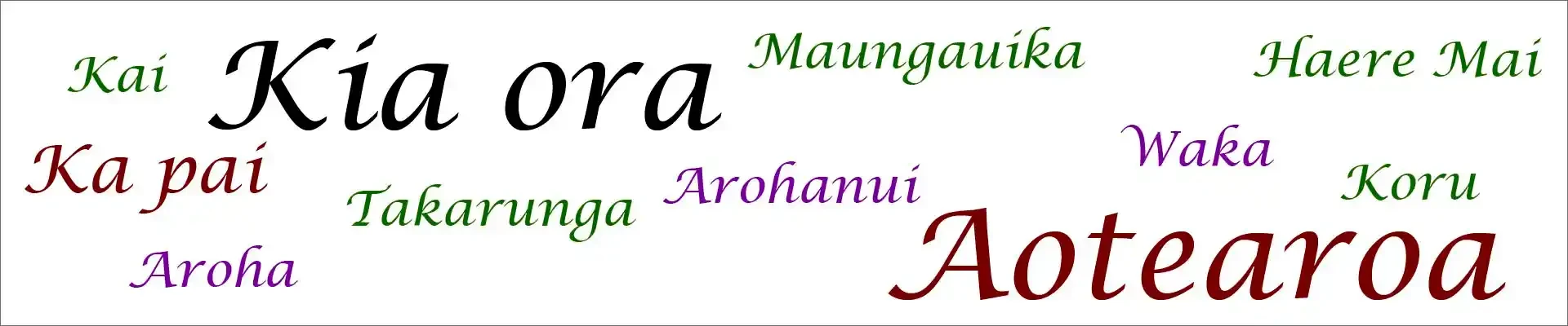 Te Reo Māori - Māori language